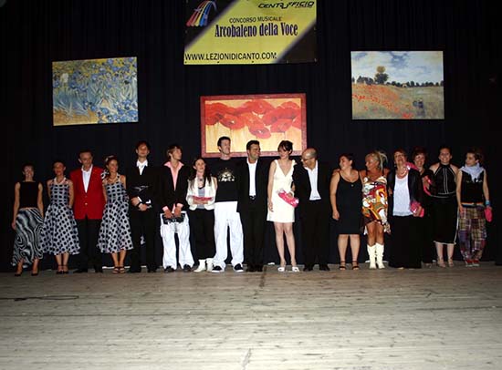 Foto di gruppo Musical Contest a Busto Arsizio
